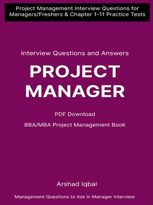 cover image of Project Management Quiz Questions and Answers PDF | BBA MBA Management Exam E-Book PDF